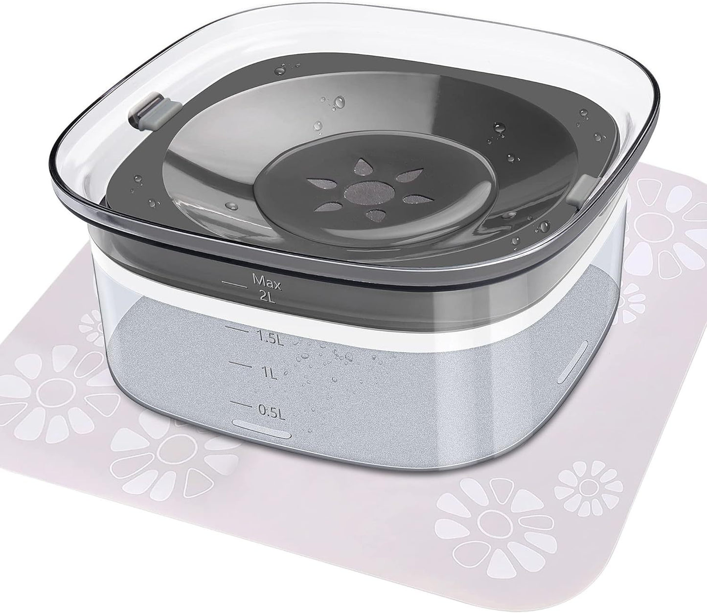 2L Pet Water Bowl - Clean Hydration For Your Pets