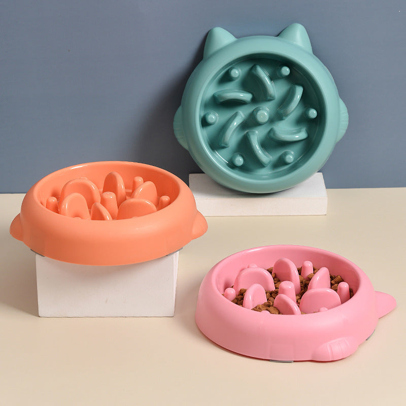 Anti-Choke Slow Feeder Pet Bowl