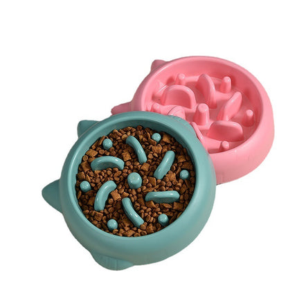 Anti-Choke Slow Feeder Pet Bowl