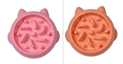 Anti-Choke Slow Feeder Pet Bowl
